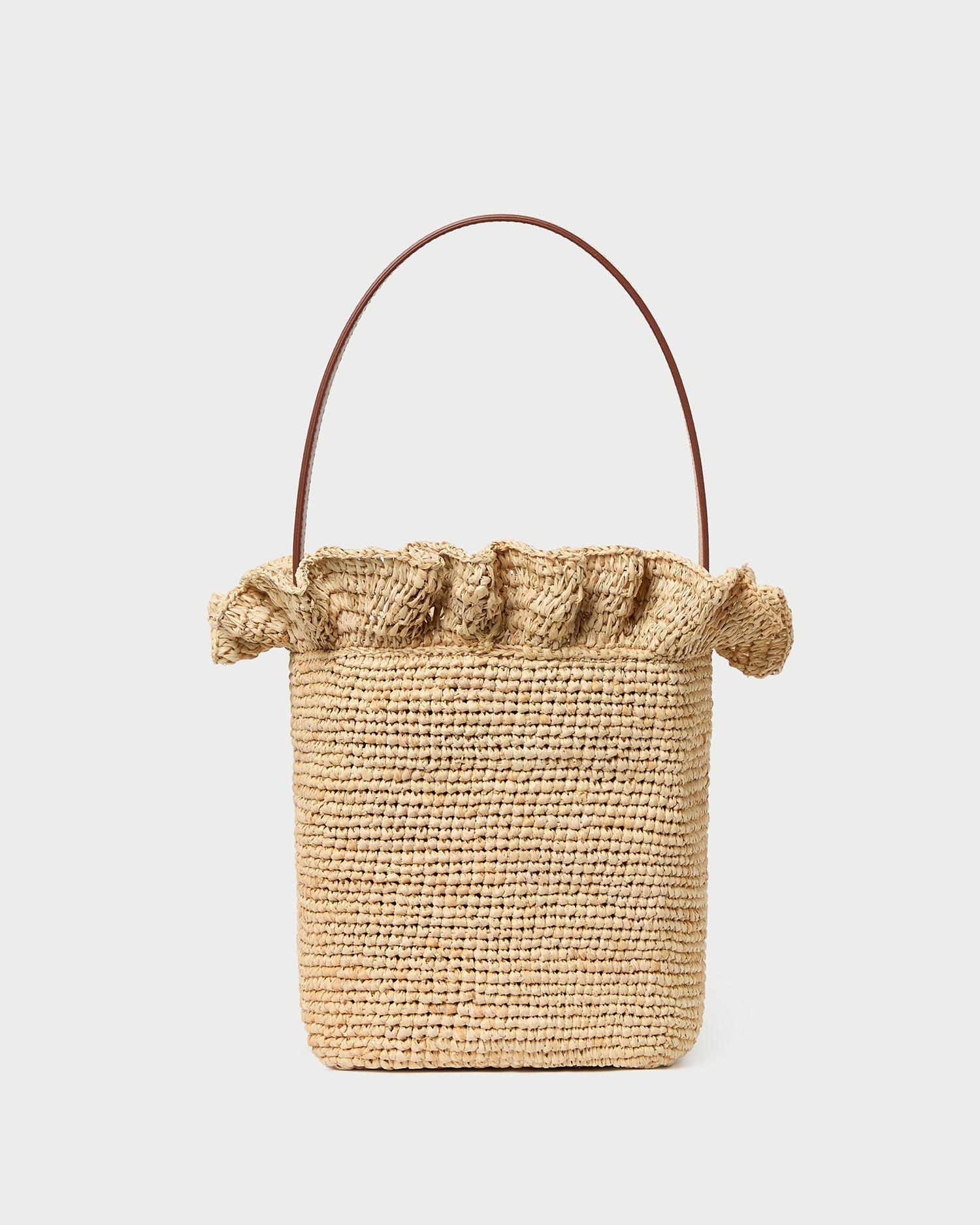 Laith Natural Crochet Bucket Bag