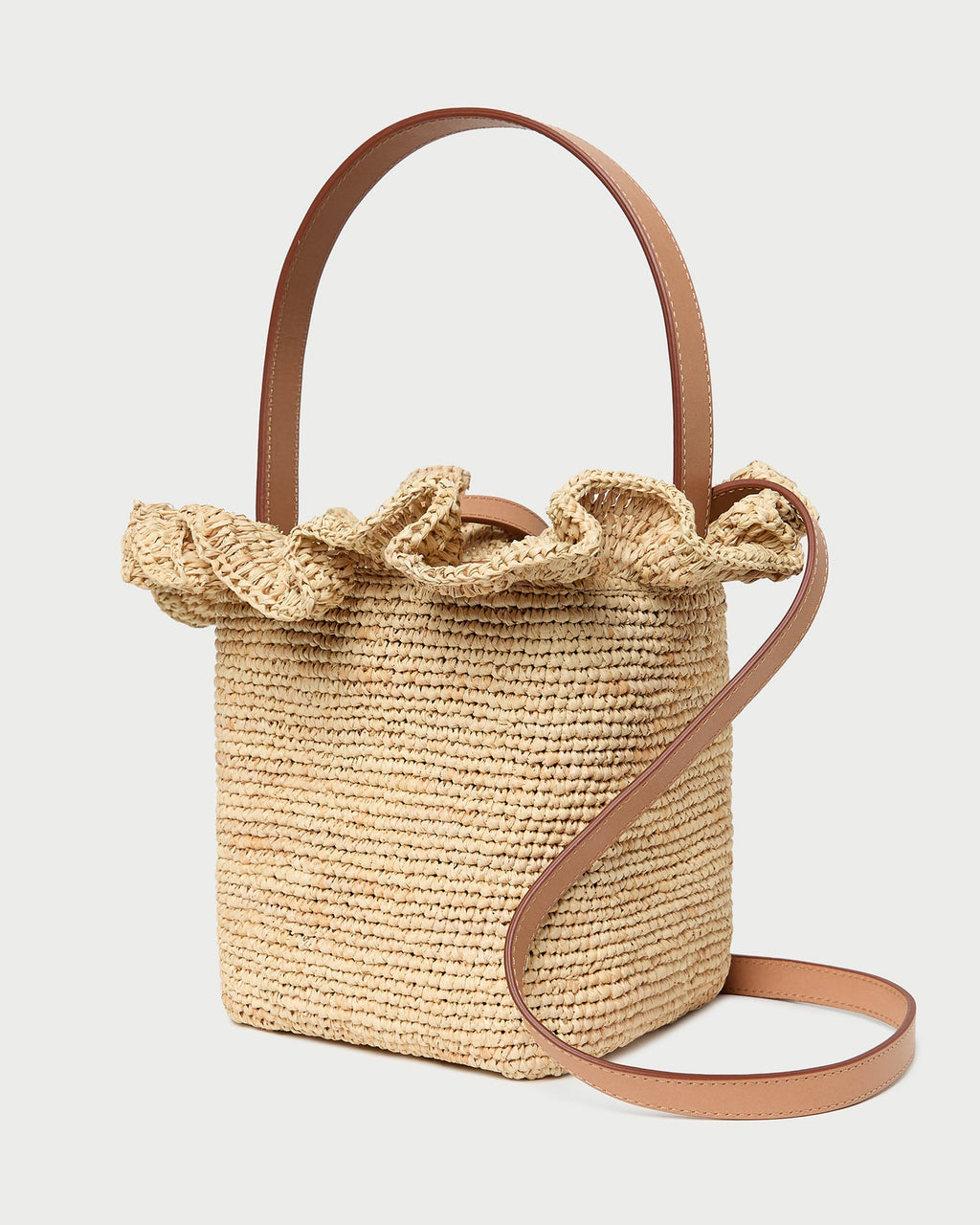 Laith Natural Crochet Bucket Bag